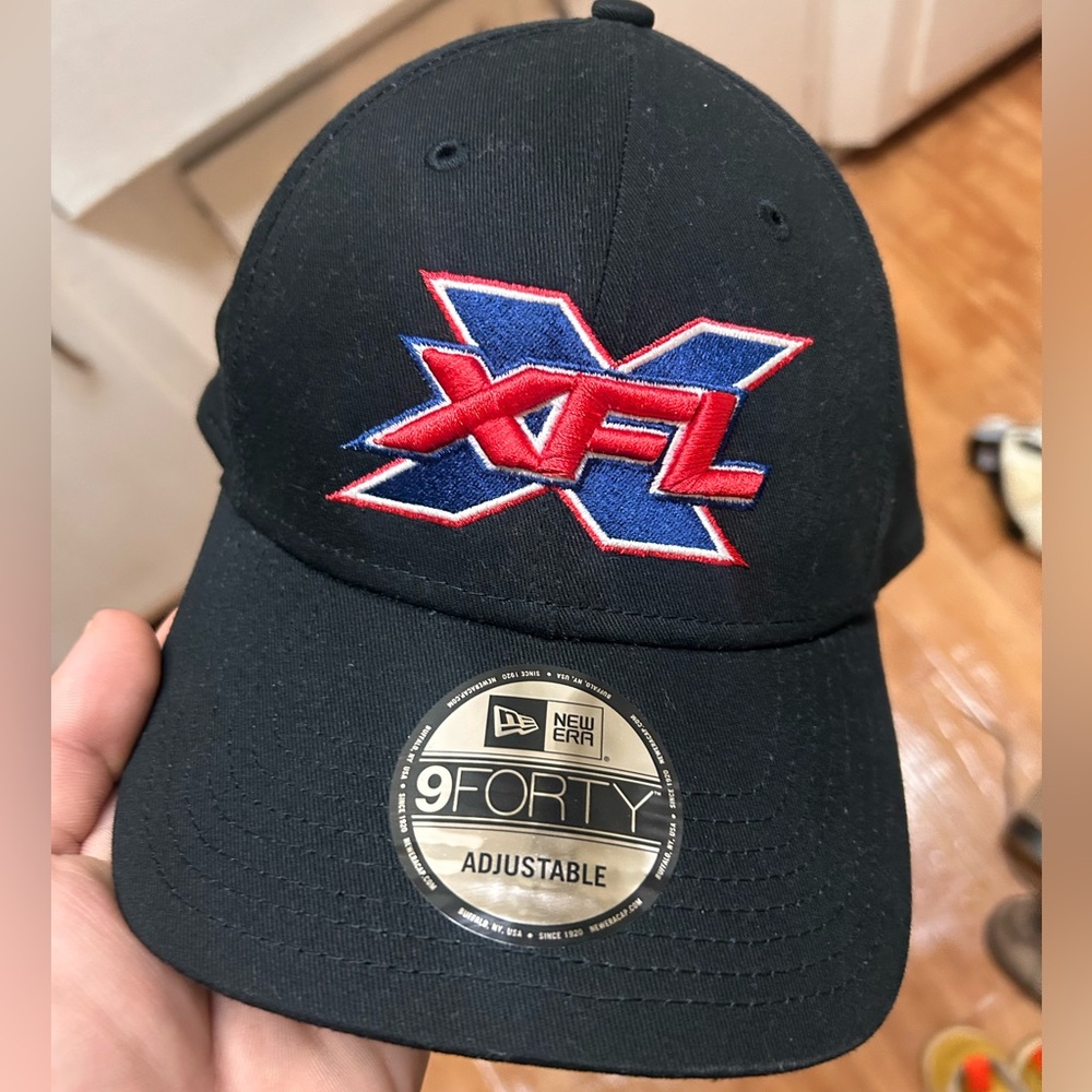 XFL Hat New Era 9Forty Black Football Velcro Snapback Adjustable 2020 NEW
